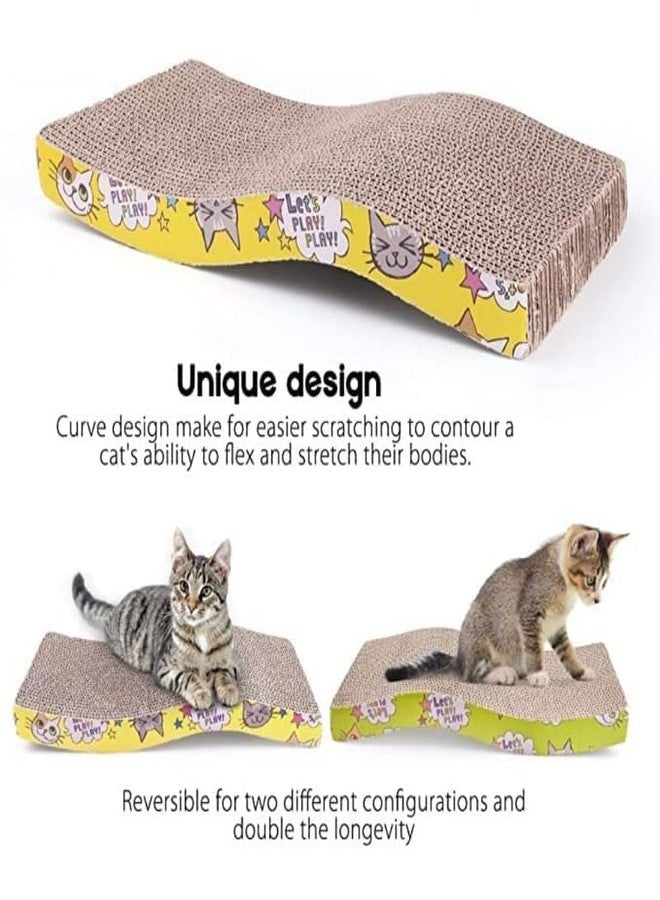 TRADESK Anky Cat Scratch Pad, Cat Scratchers for Indoor Cats with Catnip, Kitty Scratch Pad Durable Textures Design Reversible, Sofa Lounge - Image 4